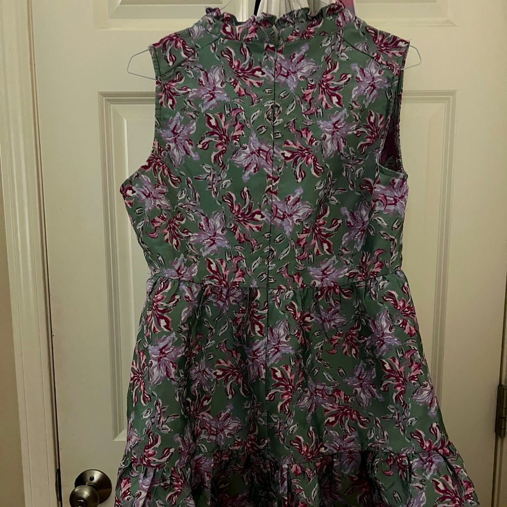 Karlie jacquard ruffle dress ready to ship